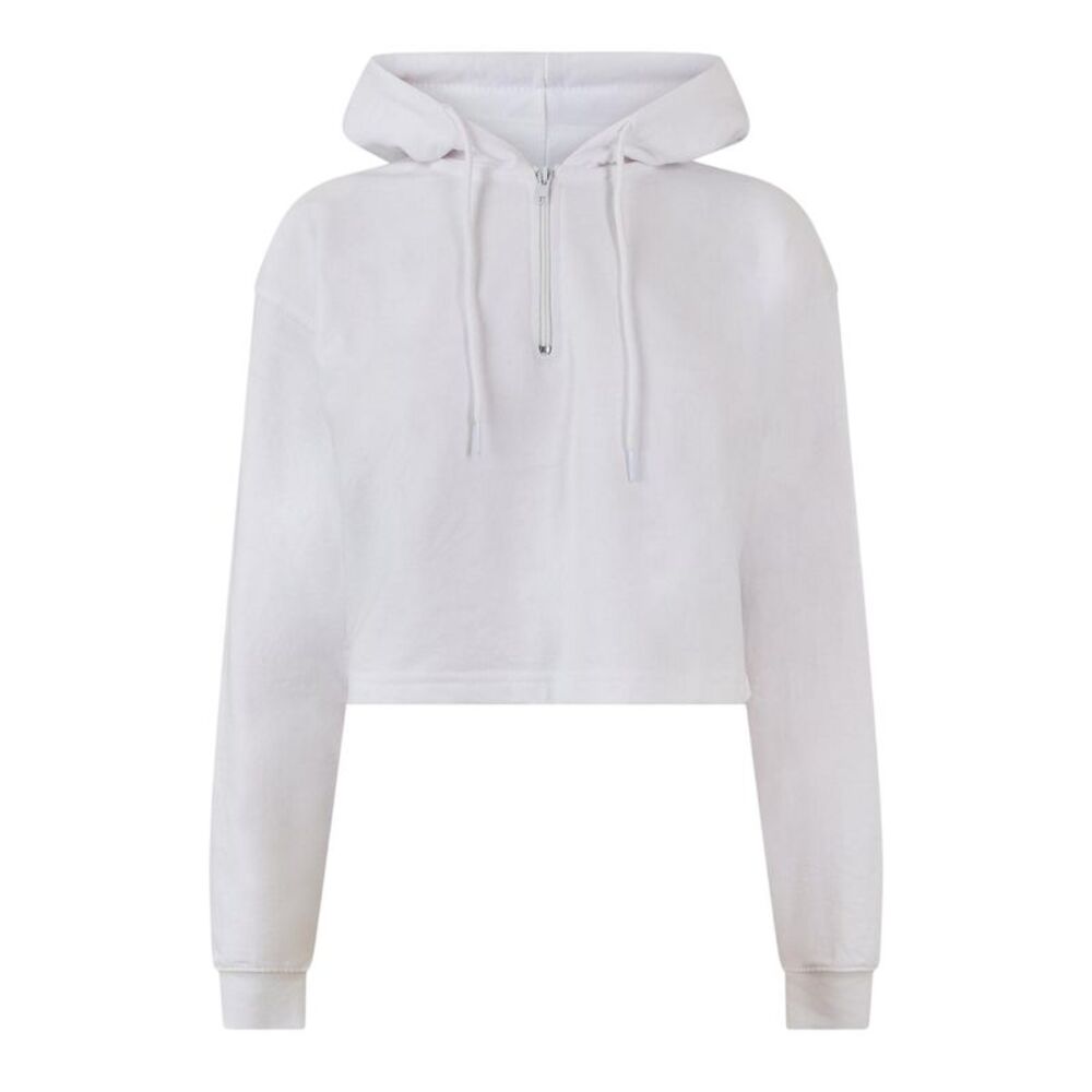 Miso Womens/Ladies Crop Hoodie / White